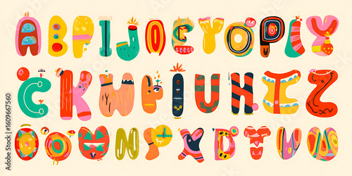Carnival Funky Font – Colorful Cartoon Alphabet