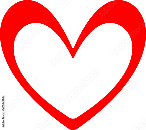 Heart icon.Grunge rough brush stroke romance love element pack for collage.Heart, love, romance or valentine's day red vector icon for apps.Various different hand drawn heart icon love collection.