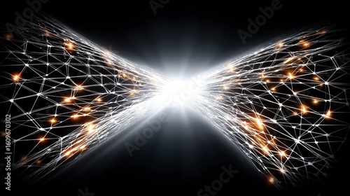 Abstract Network Connection:  A Digital Convergence of Light and Data