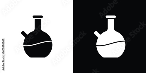 Bong icon. Vector illustration. Flat design.