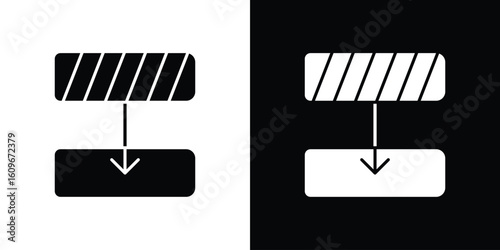 Diagram next icon. Vector illustration. Flat design.
