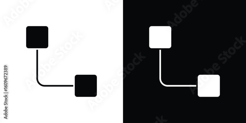 Diagram nested icon. Vector illustration. Flat design.