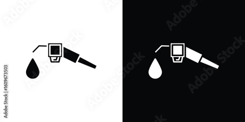 Fuel icon. Vector illustration. Flat design.