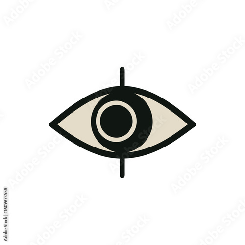 Abstract illustration of an eye symbolizing perception and insight against a minimalistic background