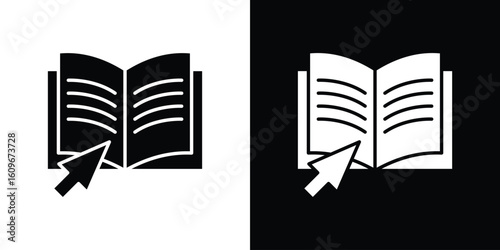 Guide icon. Vector illustration. Flat design.