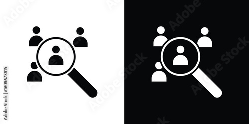 Hiring icon. Vector illustration. Flat design.