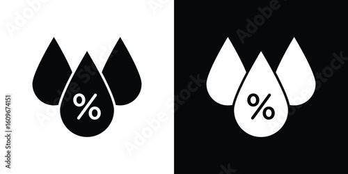 Humidity icon. Vector illustration. Flat design.
