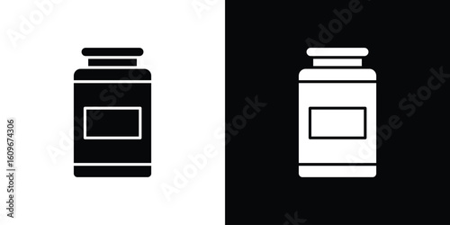 Jar icon. Vector illustration. Flat design.