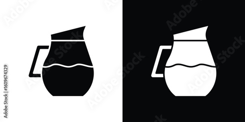 Jug icon. Vector illustration. Flat design.