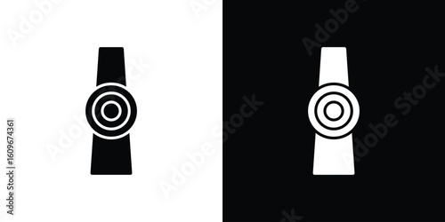 Kazoo icon. Vector illustration. Flat design.