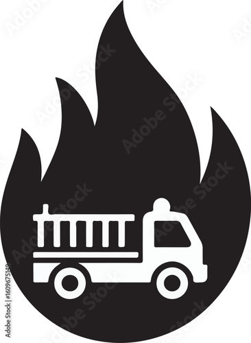 Fire protection icon. Flame sign. isolated vector illustration on white background
