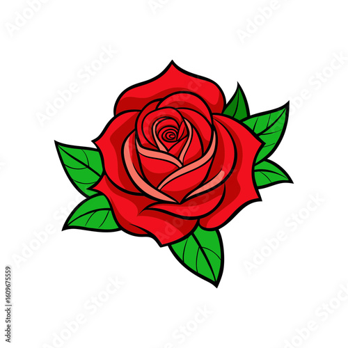 red rose red rose design vector silhouette