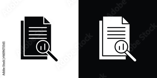 Overview icon. Vector illustration. Flat design.