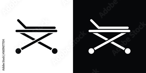 Stretcher icon. Vector illustration. Flat design.