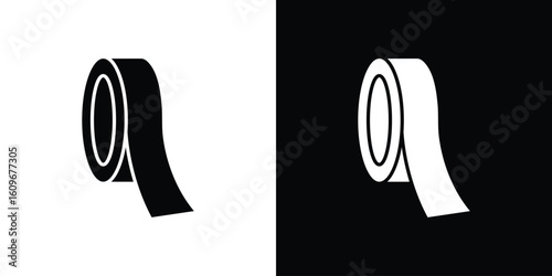 Tape icon. Vector illustration. Flat design.