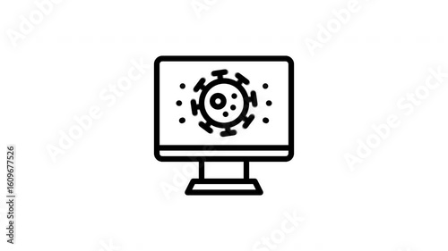 Wallpaper Mural virus animated icon Torontodigital.ca