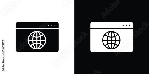 Website UI design icon. Vector illustration. Flat design.