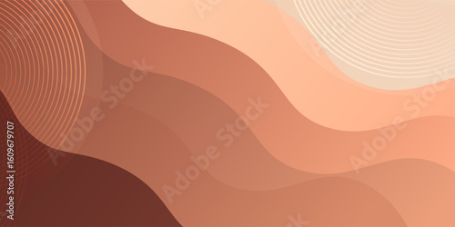 Minimalist abstract background with smooth gradients and circular line textures.