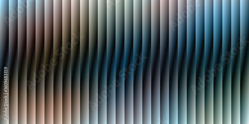 Black gold ripple abstract glass texture with futuristic depth and fluted vertical distortion in bold gradient style