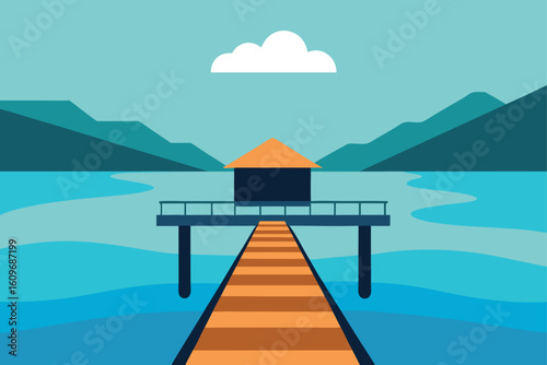 pier into calm bay