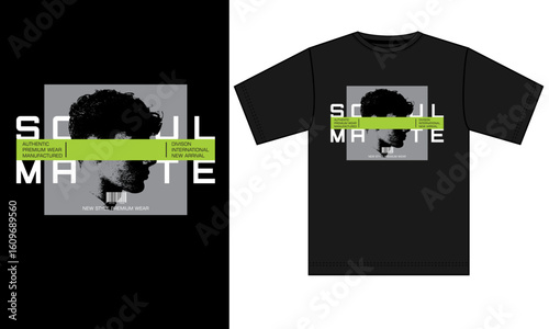 Soul Mate Streetwear T-Shirt – Minimal Typography Urban Style Design