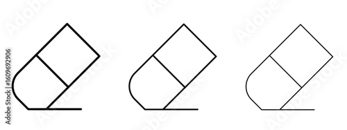 Eraser icon linear style sign for mobile concept and web design.