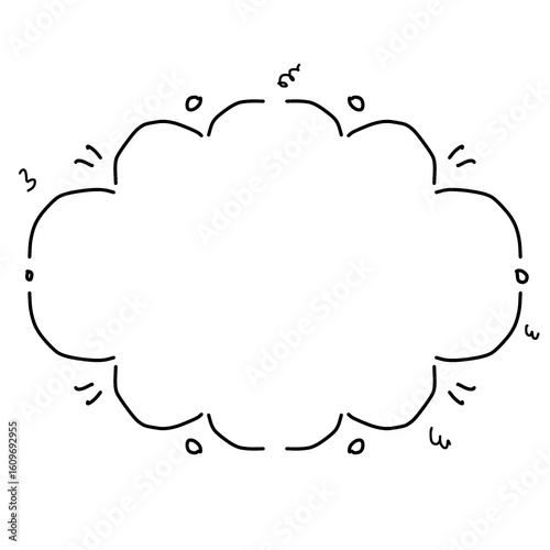 abstract speech bubble