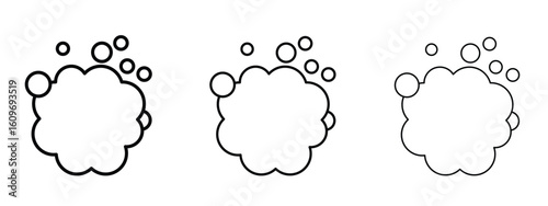 Foam icon linear style sign for mobile concept and web design.