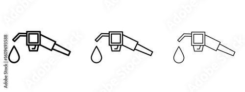 Fuel icon linear style sign for mobile concept and web design.