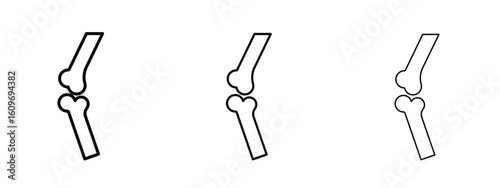 Joint icon linear style sign for mobile concept and web design.