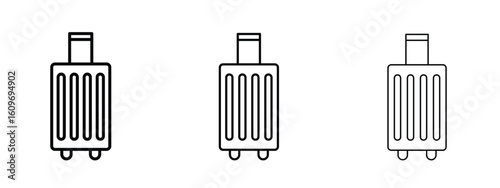 Luggage icon linear style sign for mobile concept and web design.