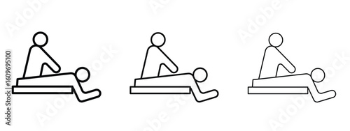 Massage icon linear style sign for mobile concept and web design.