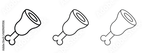 Meat icon linear style sign for mobile concept and web design.