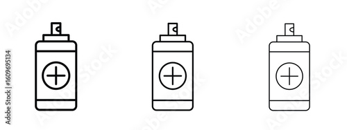 Medical pump icon linear style sign for mobile concept and web design.