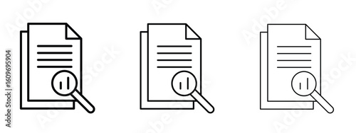 Overview icon linear style sign for mobile concept and web design.