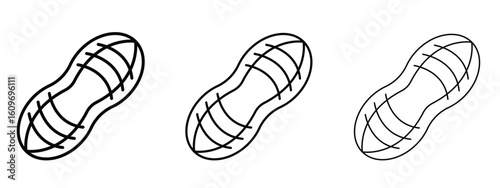 Peanut icon linear style sign for mobile concept and web design.