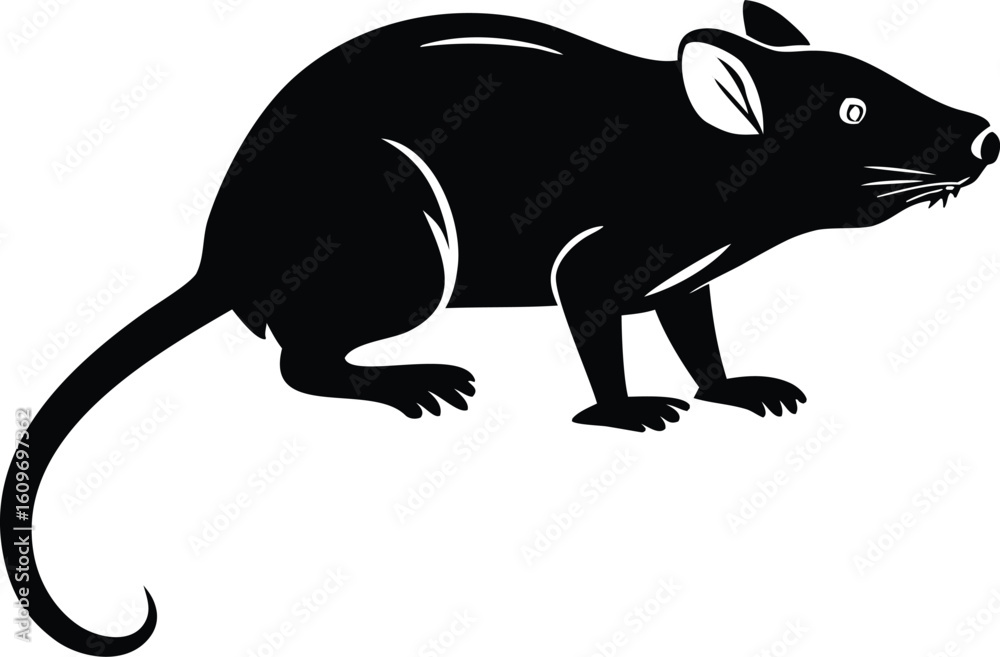 Obraz premium Rat Silhouette vector Designs 
