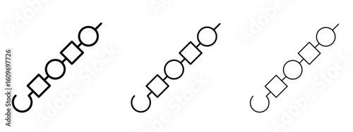 Skewer icon linear style sign for mobile concept and web design.