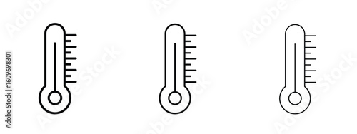 Temperature icon linear style sign for mobile concept and web design.
