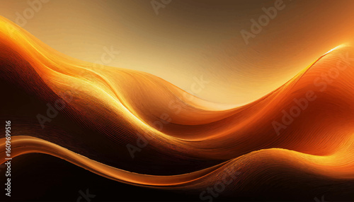 Black brown red burnt orange amber yellow gold white abstract background. Color gradient ombre blend blur flow fluid. Noise grain mesh. Bright light fire hot glitter neon glow. Line wave. Design.