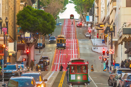 Historic Cable Car  in San Francisco, California