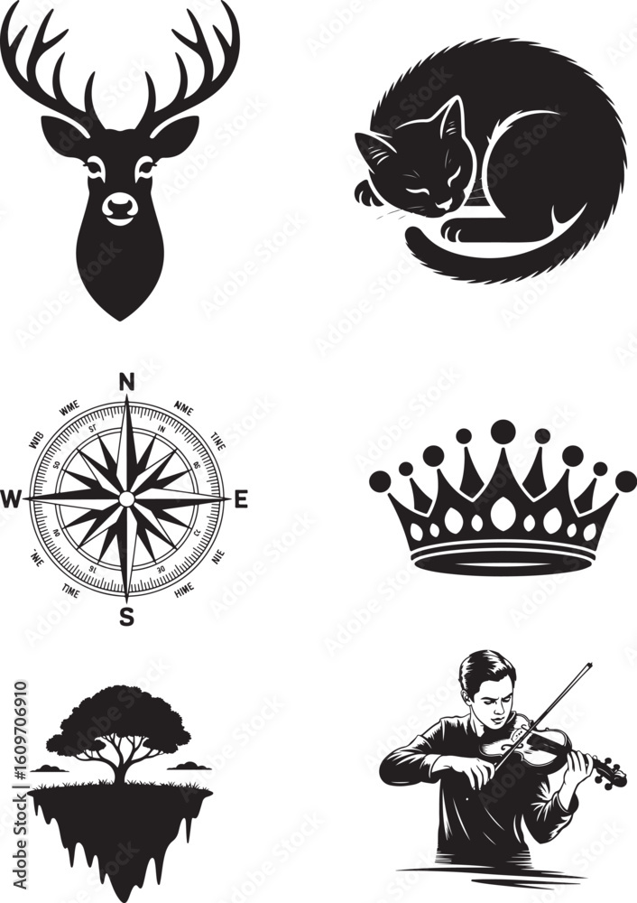 Naklejka premium Elegant silhouette of a person in motion with a sophisticated color palette and modern typography