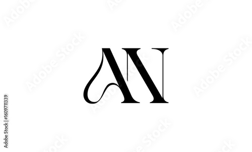 AN initial letters, monogram logo