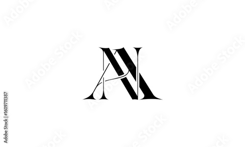 AN initial letters, monogram logo