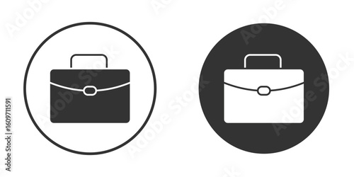 Briefcase icon symbol sign in solid style.