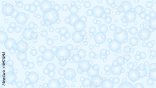 Seamless pattern with blue drops. Blue water background. Magic water drops wallpaper.