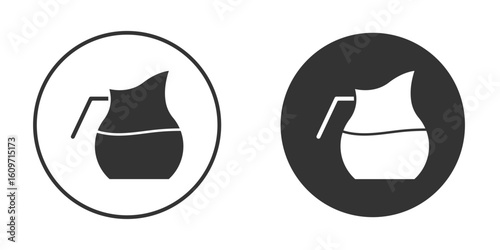 Jug icon symbol sign in solid style.