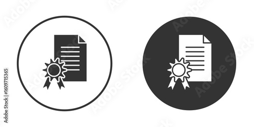License icon symbol sign in solid style.