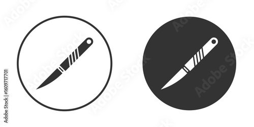 Scalpel icon symbol sign in solid style.
