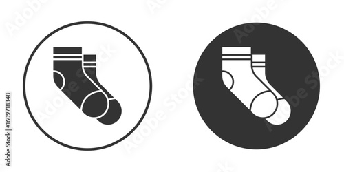 Socks icon symbol sign in solid style.